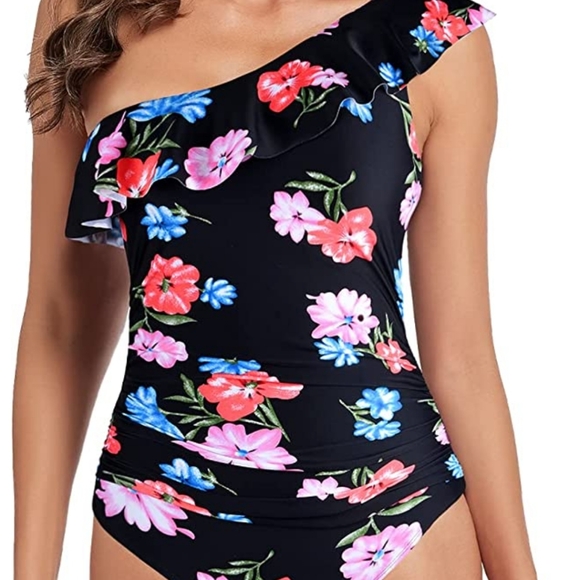 Hilor one piece swimsuit, 16, multicolor floral - Picture 3 of 5